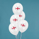 10" Helium-Quality Latex Balloons - England Flag